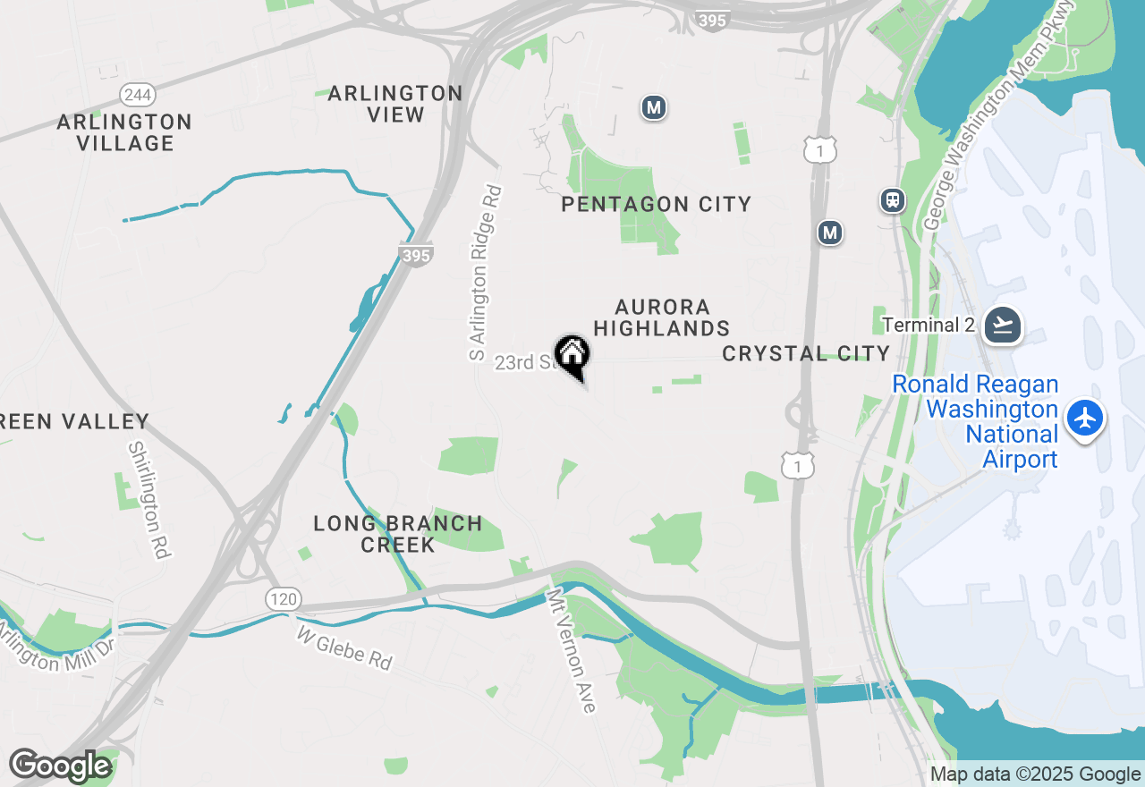 Map of 1013 26th Street S, Arlington, VA 22202