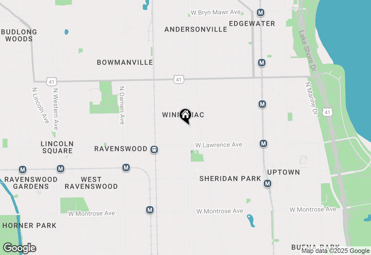 Map of 4866 N Ashland Avenue #3W, Chicago, IL 60640