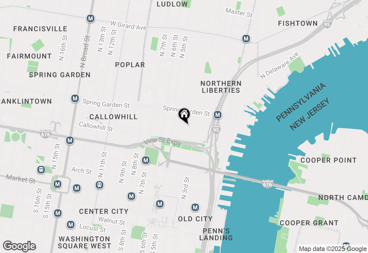 Map of 444 N 4th Street #219, Philadelphia, PA 19123