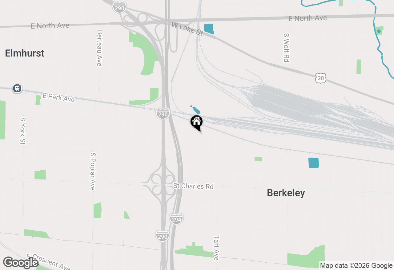 Map of 1038 Arthur Avenue, Berkeley, IL 60163