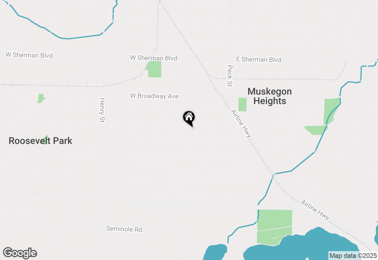Map of 3032 7th Street, Muskegon Heights, MI 49444