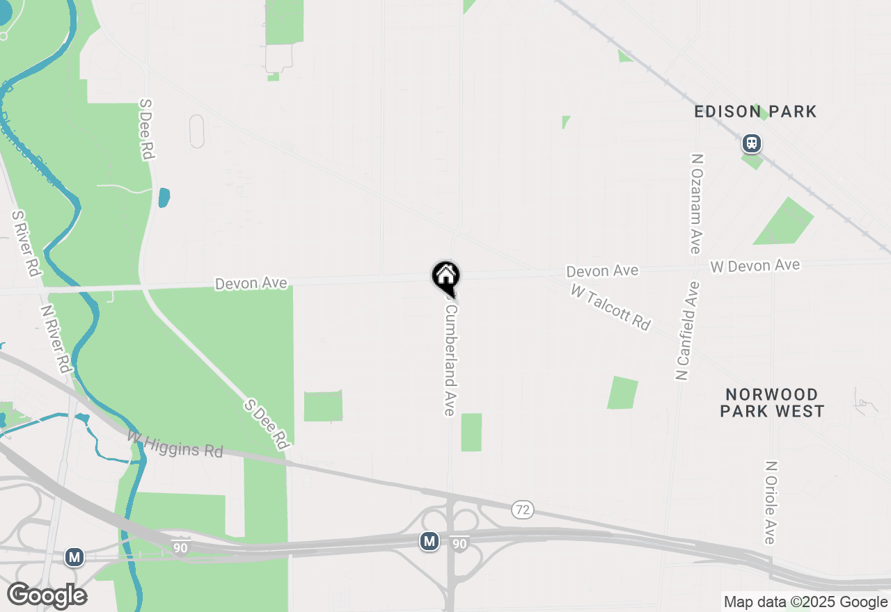 Map of 1234 S Cumberland Avenue, Park Ridge, IL 60068