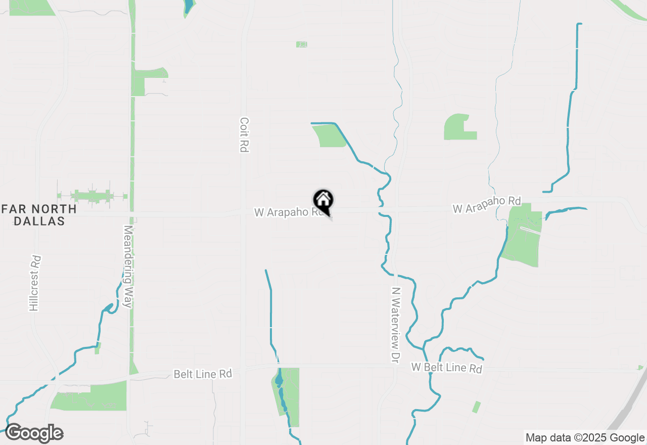 Map of 1241 Evergreen Drive, Richardson, TX 75080