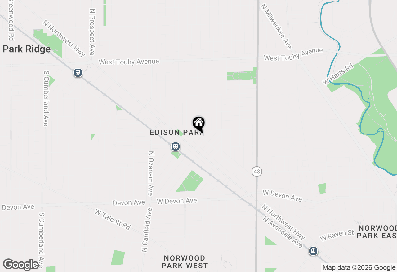 Map of 6743 N Oliphant Avenue, Chicago, IL 60631