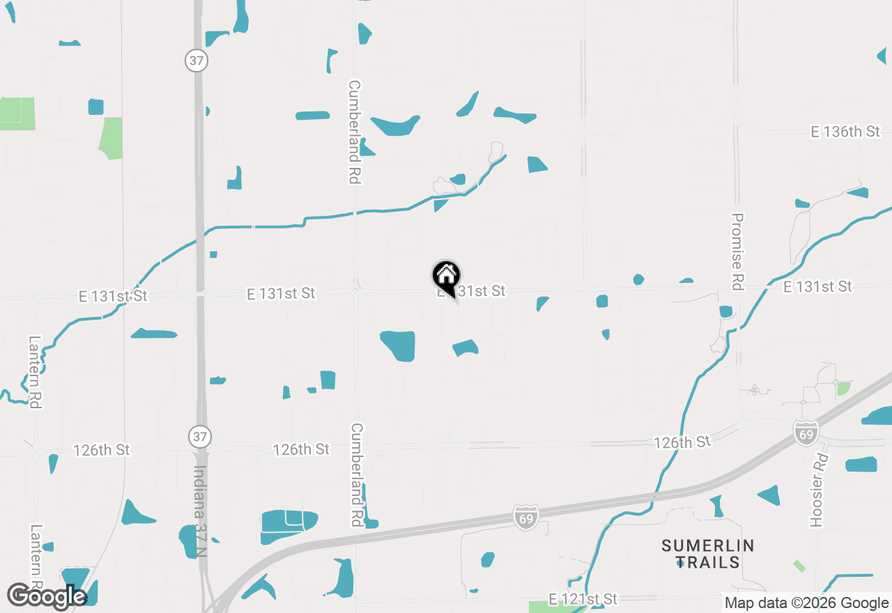 Map of 13069 Sinclair Place, Fishers, IN 46038