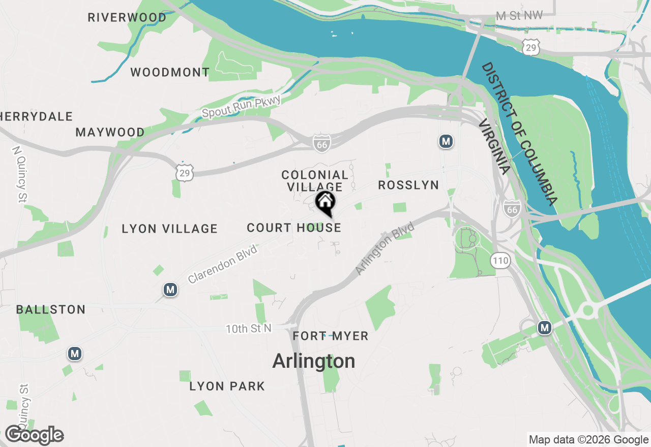 Map of 2000 Clarendon Boulevard #504, Arlington, VA 22201