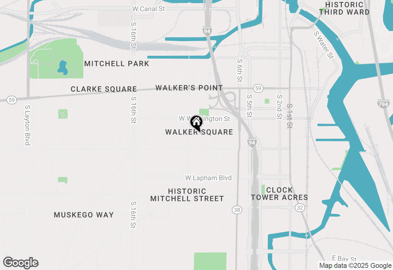 Map of 1227 S 10th St, Milwaukee, WI 53204