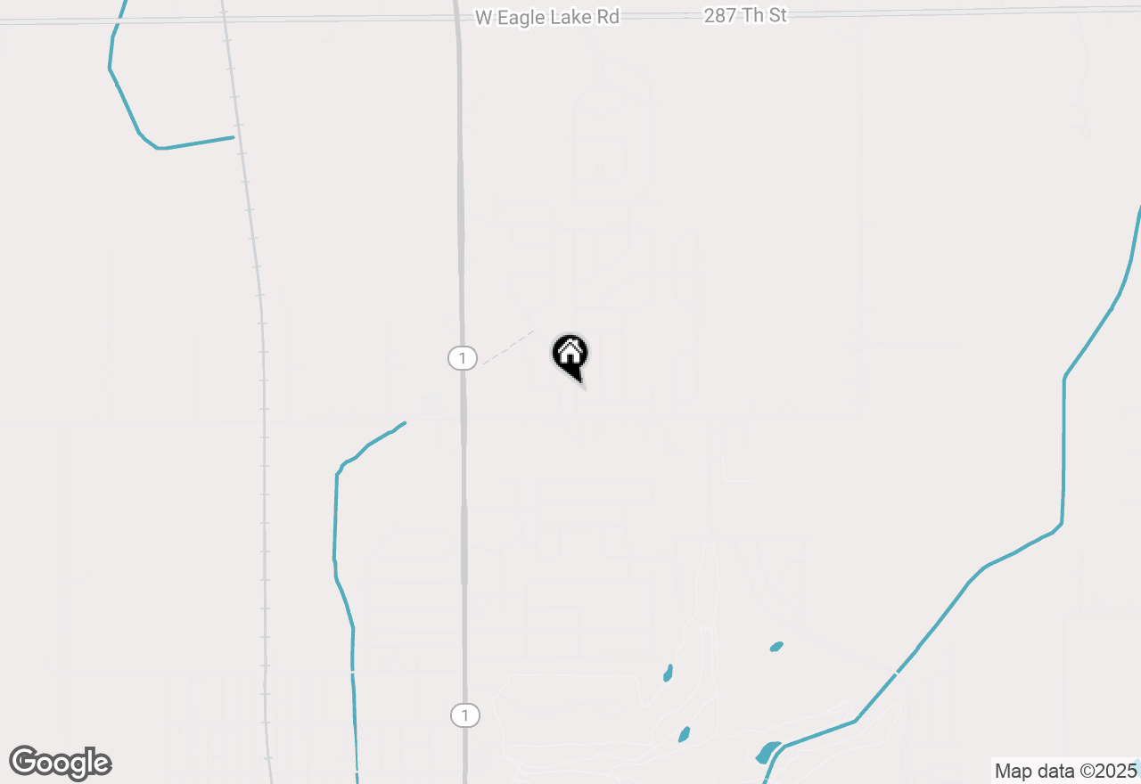 Map of 1352 Fox Hound Trail, Beecher, IL 60401