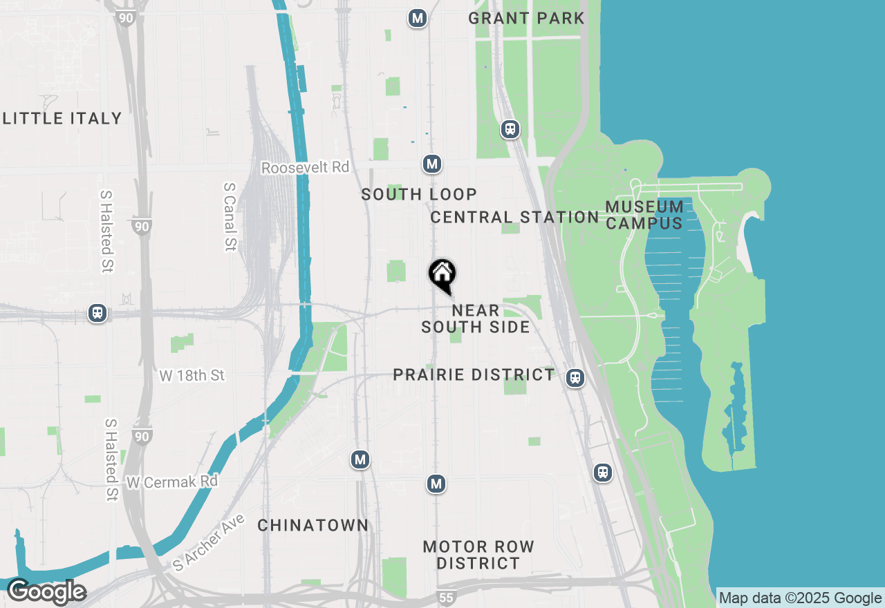 Map of 1528 S Wabash Avenue #302, Chicago, IL 60605