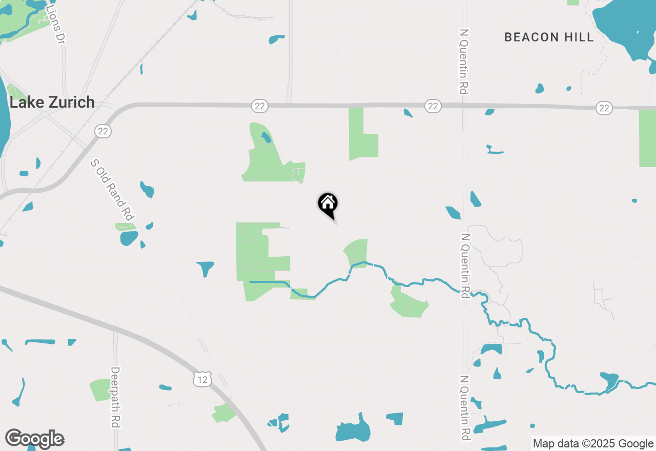 Map of 1055 Brittany Road, Lake Zurich, IL 60047