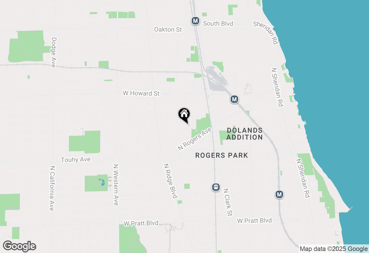 Map of (Address confidential), Chicago, Illinois 60645