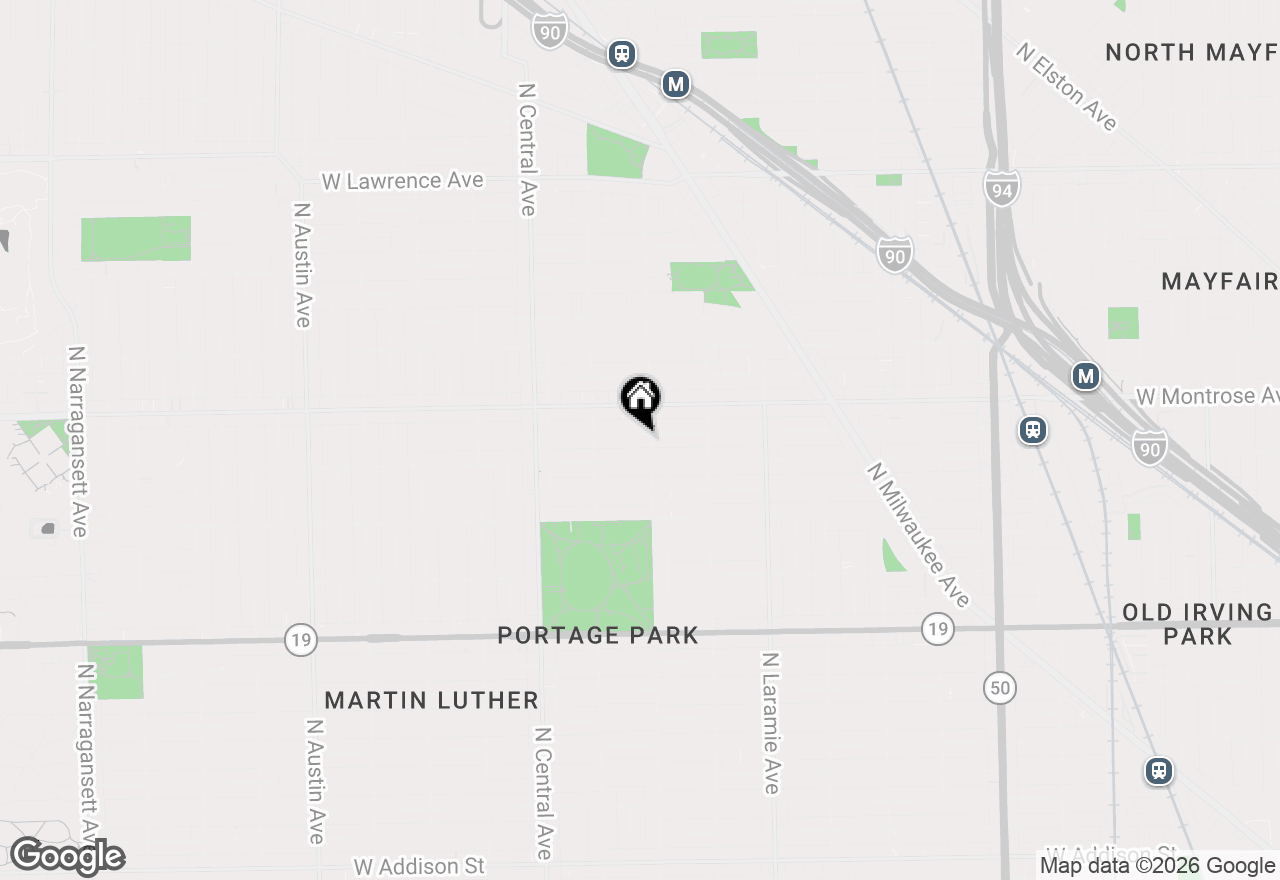 Map of 5407 W Pensacola Avenue, Chicago, IL 60641