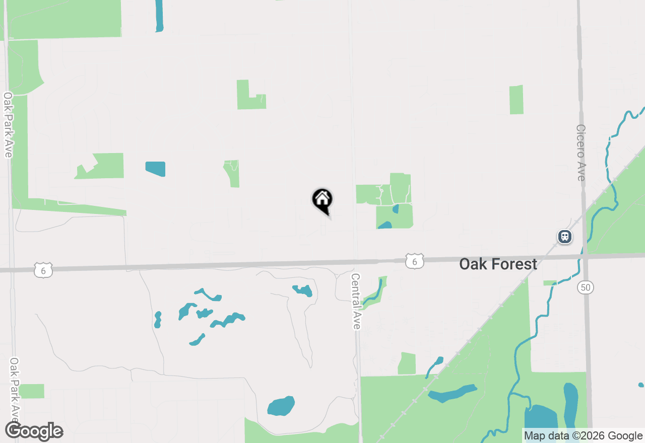 Map of 15718 Revere Court #B, Oak Forest, IL 60452