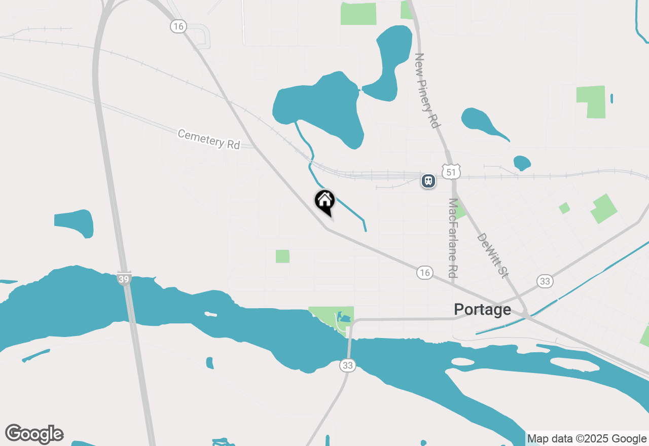 Map of 947 W Wisconsin Street, Portage, WI 53901