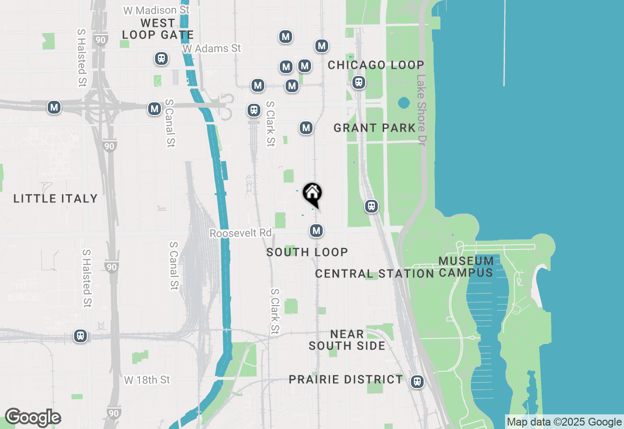 Map of 1111 S State Street #A602, Chicago, IL 60605