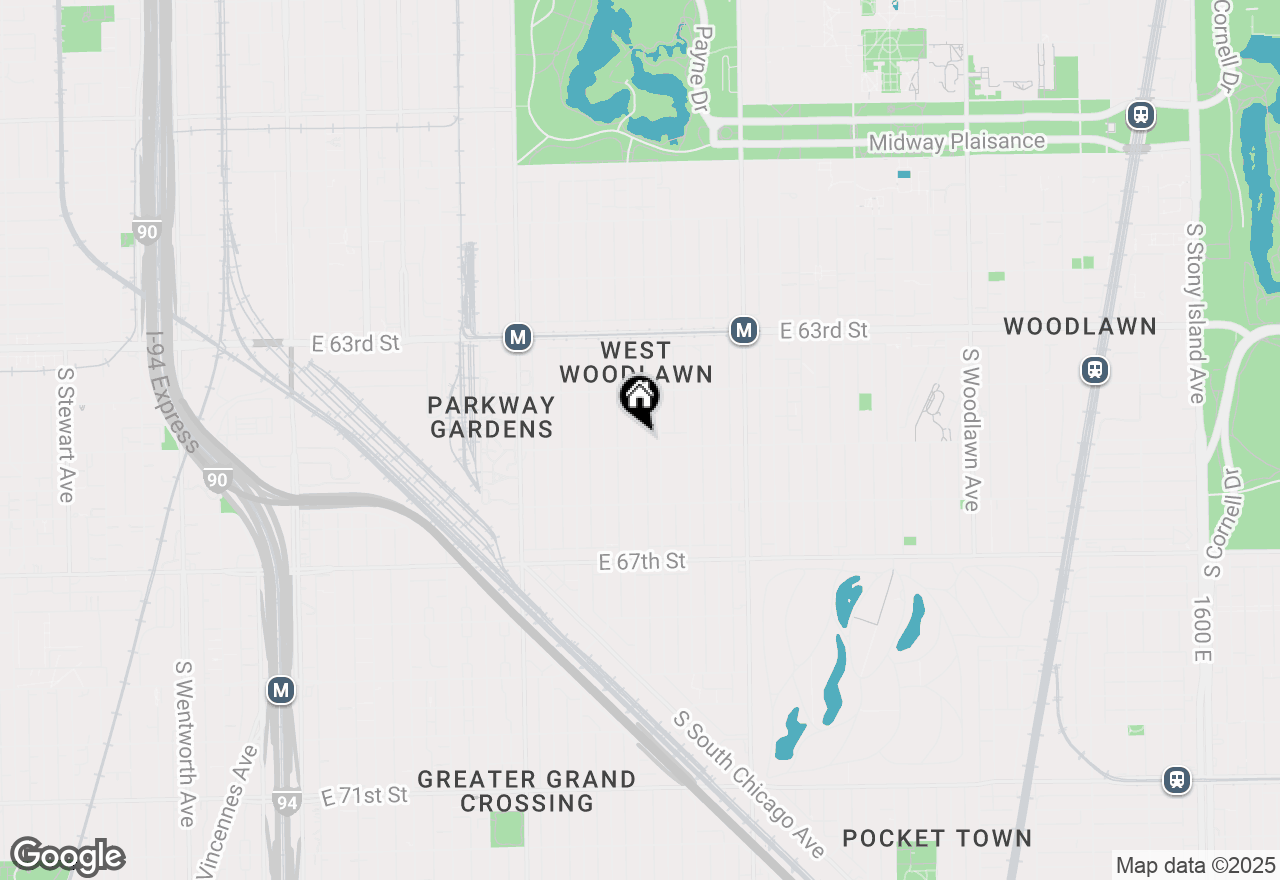 Map of 6455 S St. Lawrence Avenue #3, Chicago, IL 60637