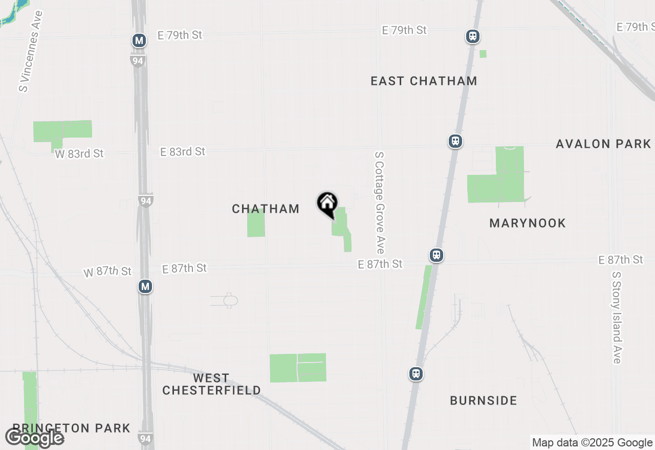 Map of 8539 S Saint Lawrence Avenue, Chicago, IL 60619