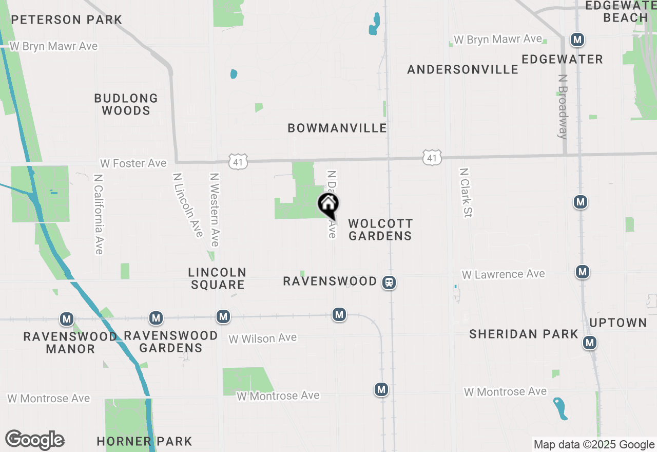 Map of 4946 N Damen Avenue #3N, Chicago, IL 60625