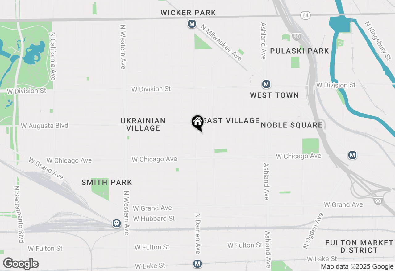 Map of 917 N Damen Avenue #COACH, Chicago, IL 60622