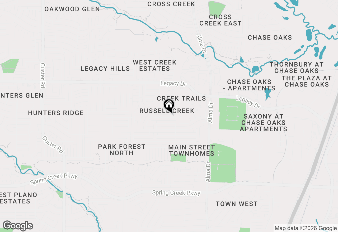 Map of 1317 Minter Road, Plano, TX 75023