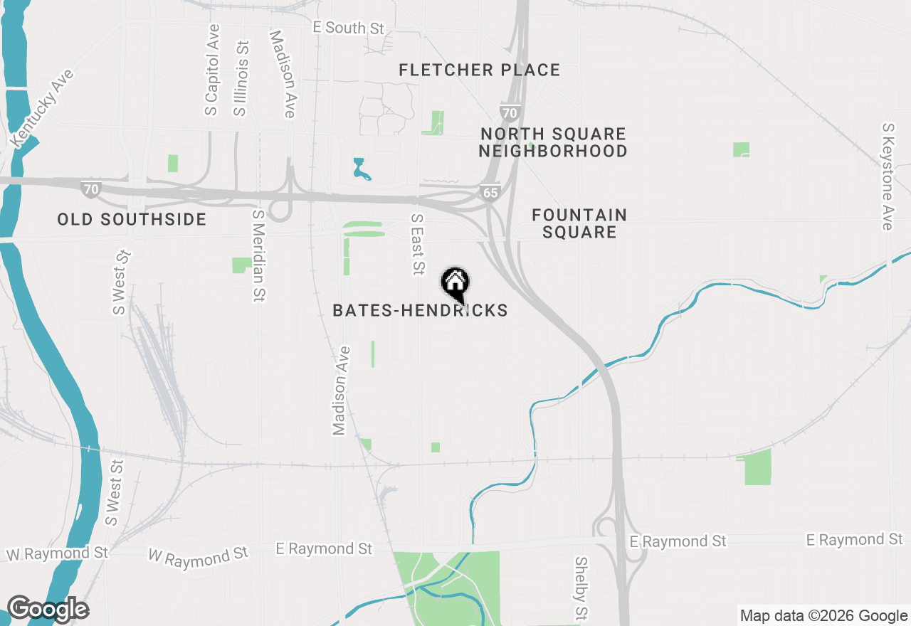 Map of 701 Terrace Avenue, Indianapolis, IN 46203