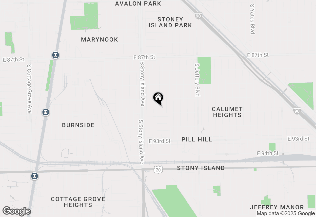 Map of 9041 S East End Avenue, Chicago, IL 60617