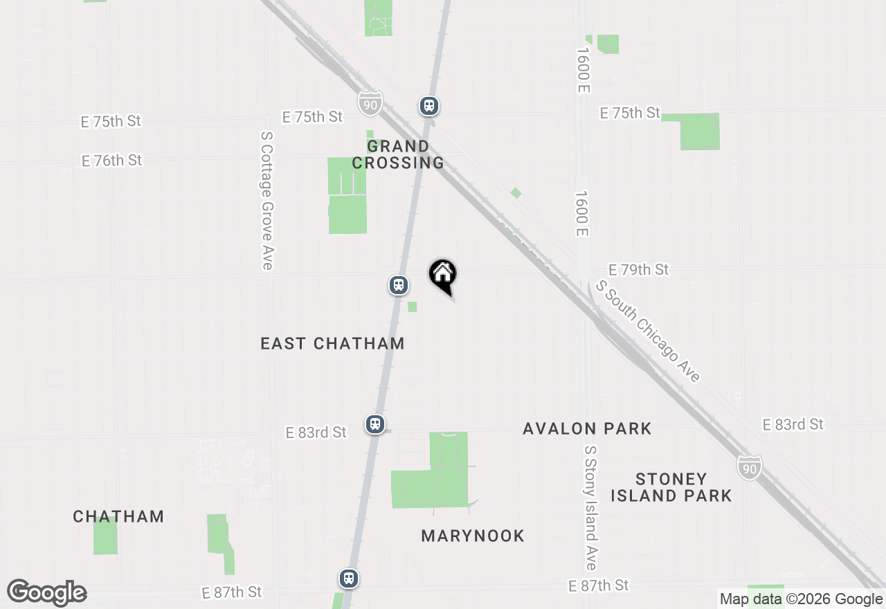 Map of 7948 S Avalon Avenue, Chicago, IL 60619