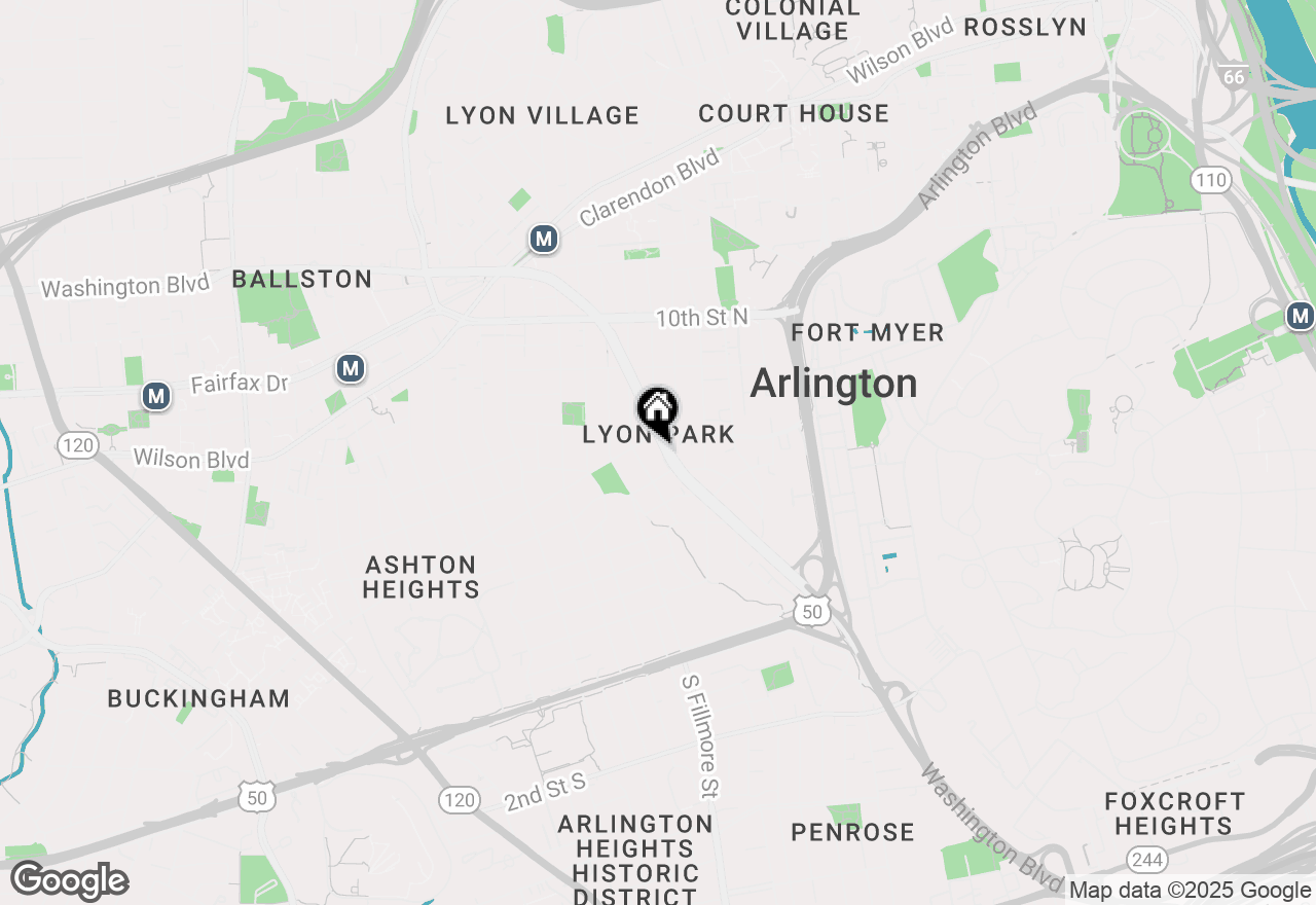 Map of 2718A Washington Boulevard, Arlington, VA 22201