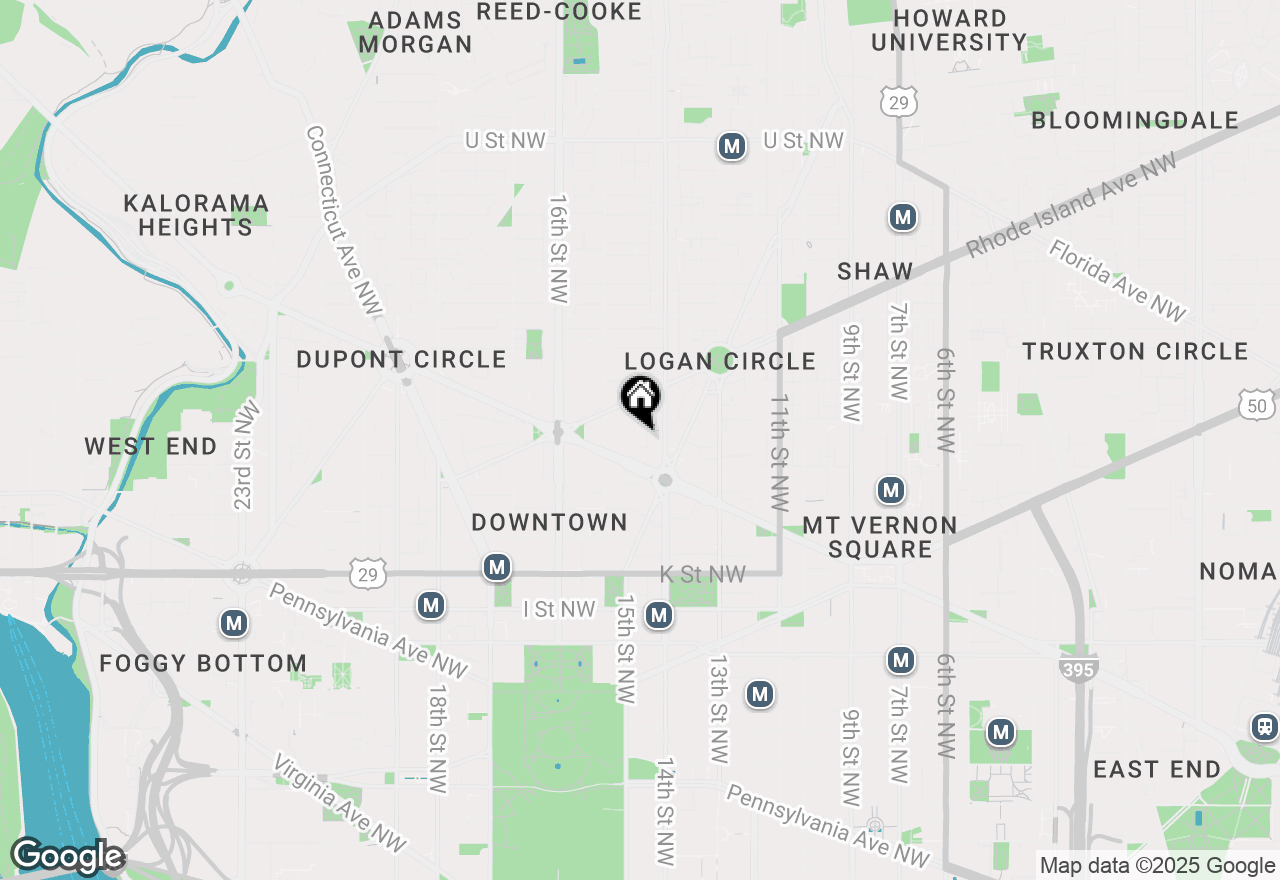Map of 1420 N Street Nw #705, Washington, DC 20005
