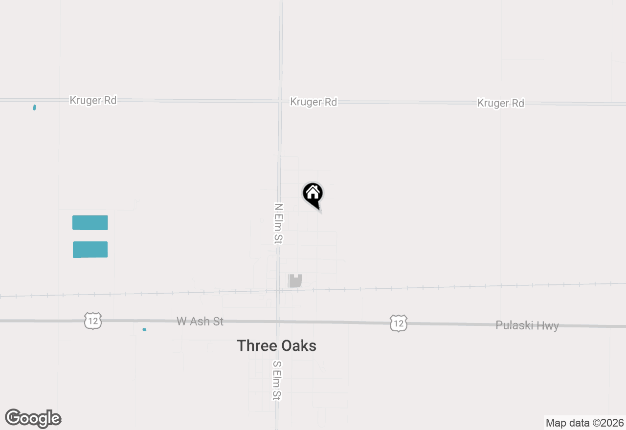 Map of 112 Butternut Street, Three Oaks, MI 49128