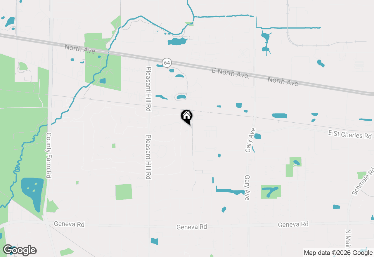 Map of 25W729 Mulligan Place, Winfield, IL 60190