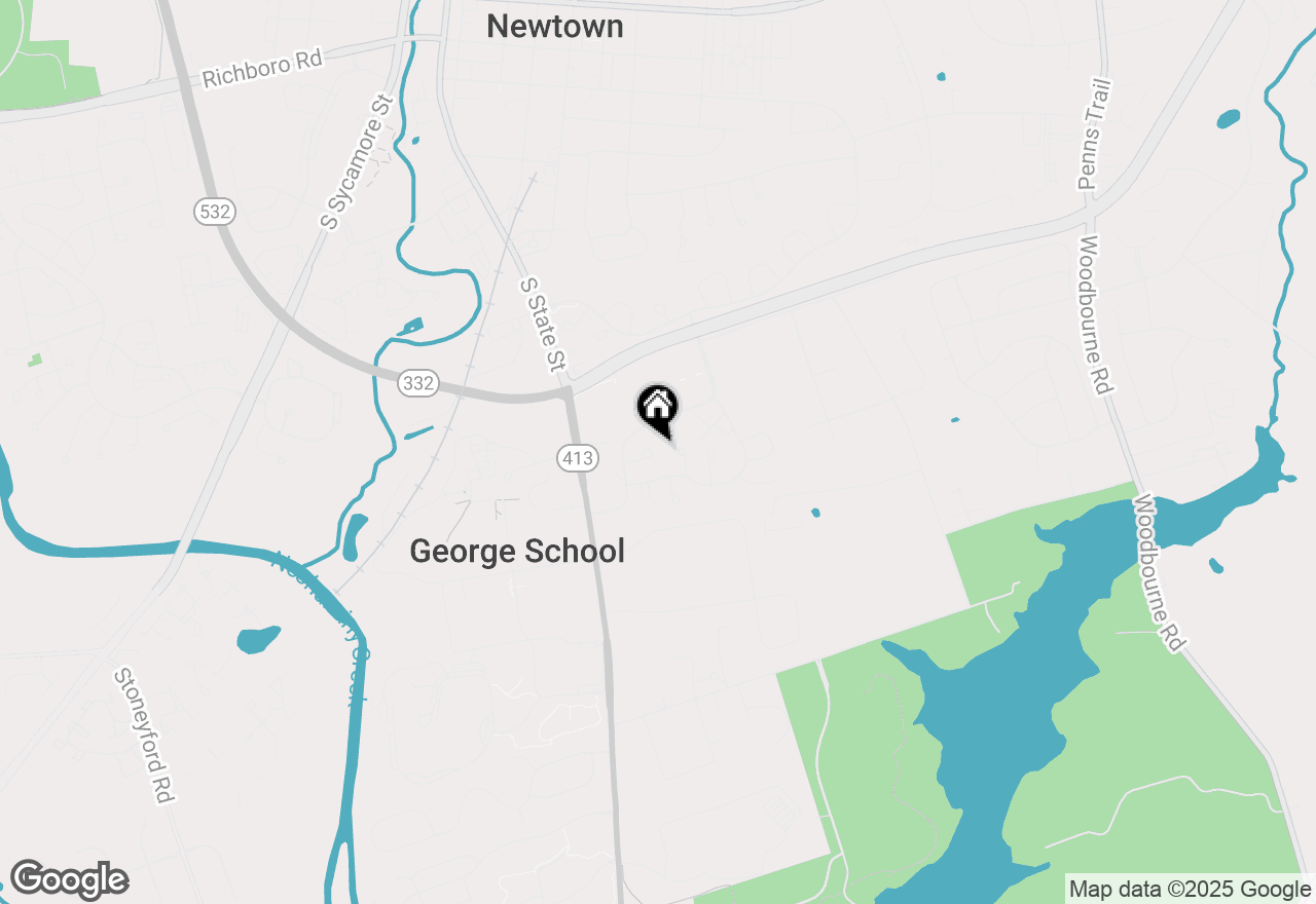 Map of 128 Granite Hill Court, Langhorne, PA 19047