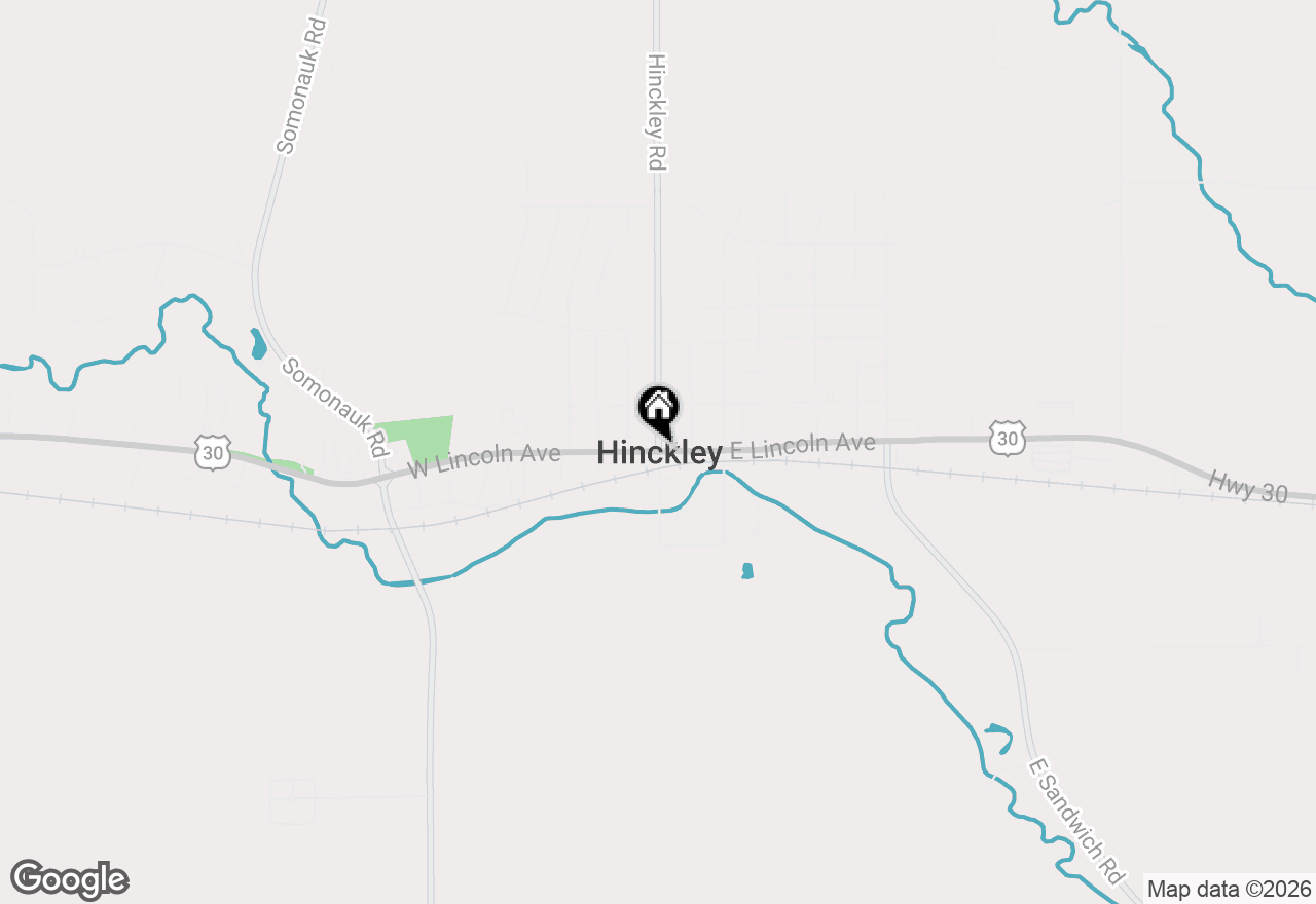 Map of 320 Harvest Avenue, Hinckley, IL 60520