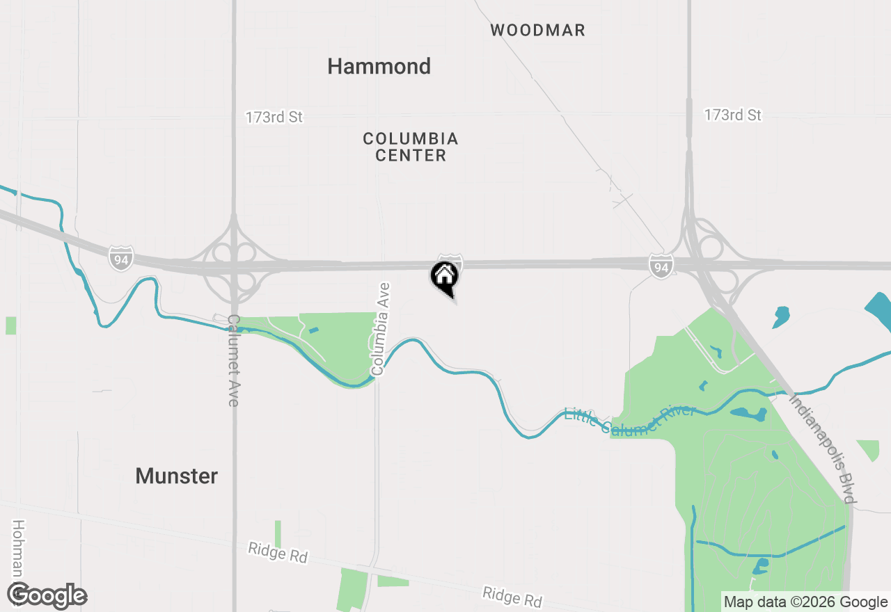 Map of 7742 Catalpa Avenue, Hammond, IN 46324