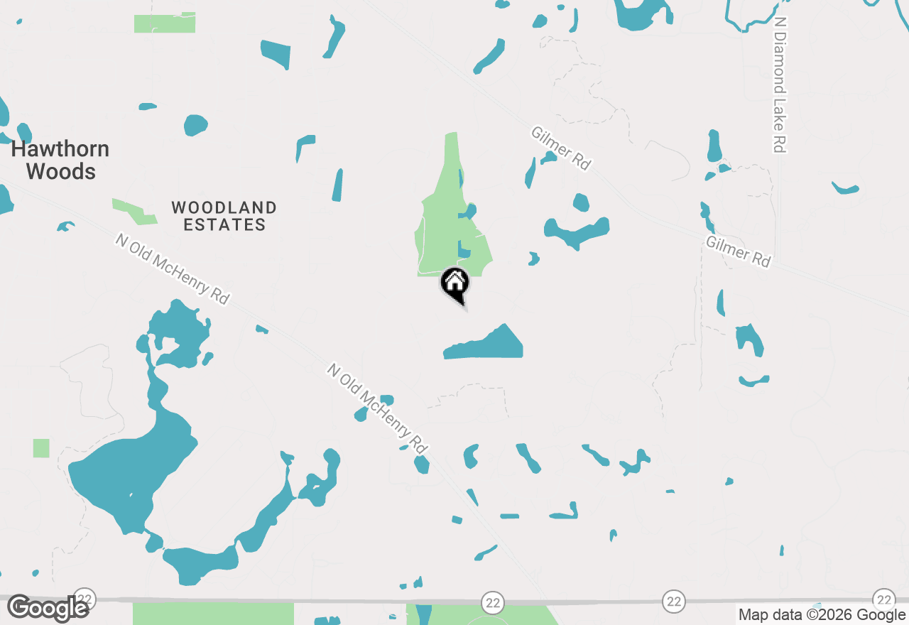 Map of 11 Lake View Road, Hawthorn Woods, IL 60047