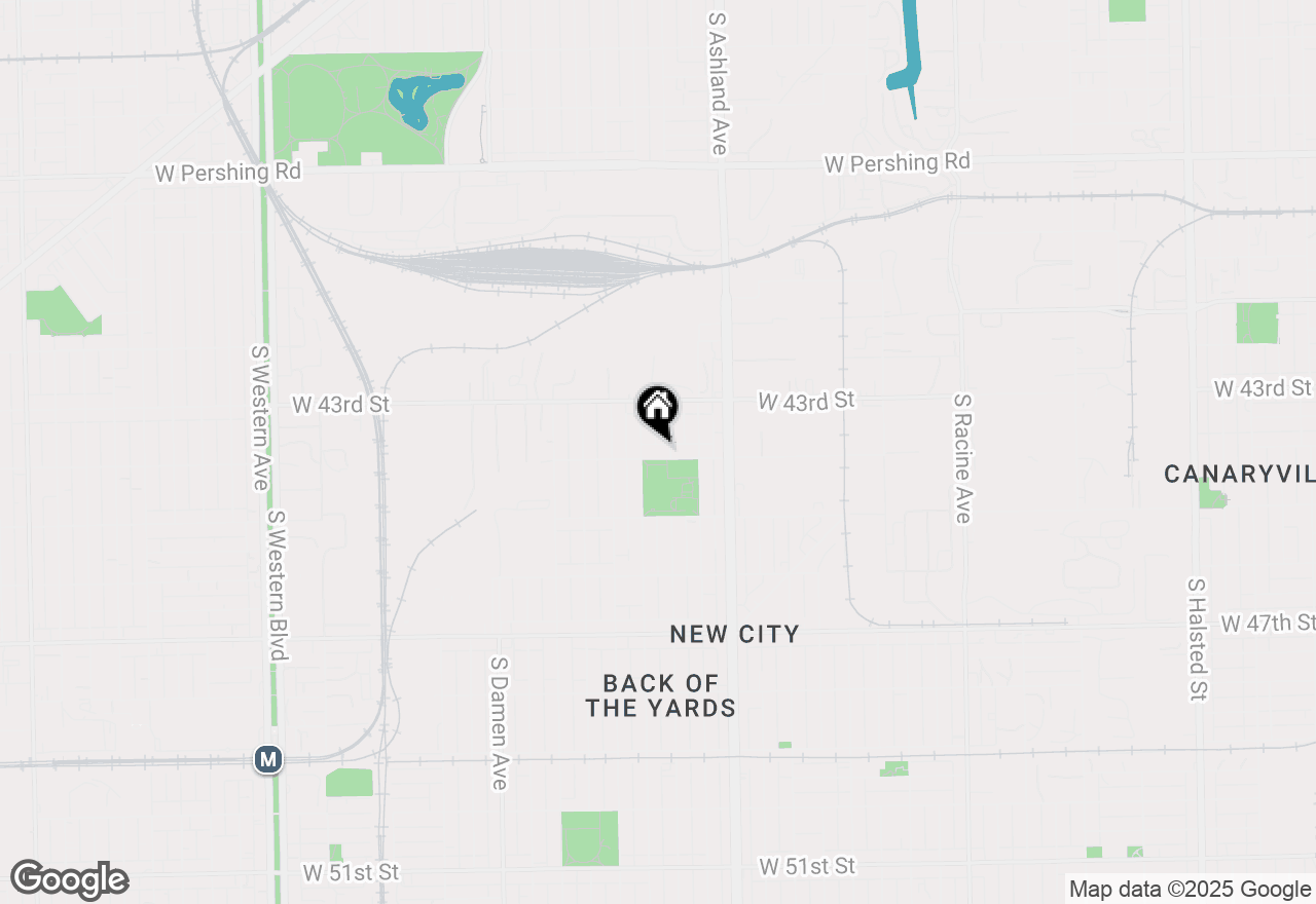 Map of 1710 W 44th Street #1R, Chicago, IL 60609