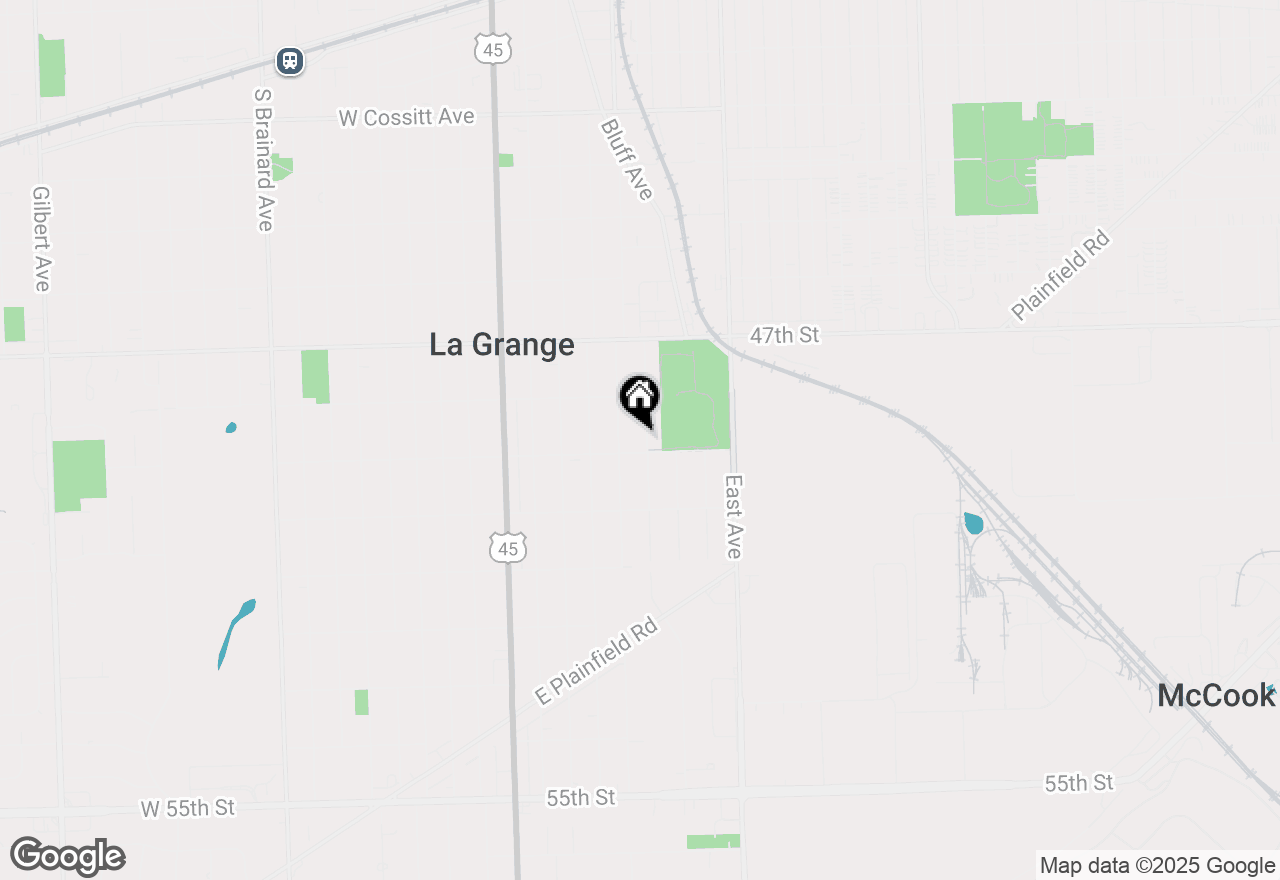 Map of 636 S 10th Avenue, La Grange, IL 60525