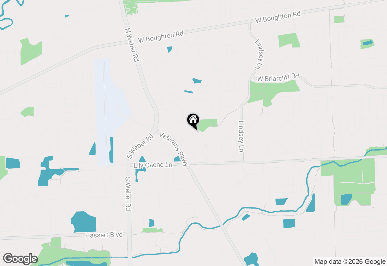 Map of 8 Lily Court, Bolingbrook, IL 60440