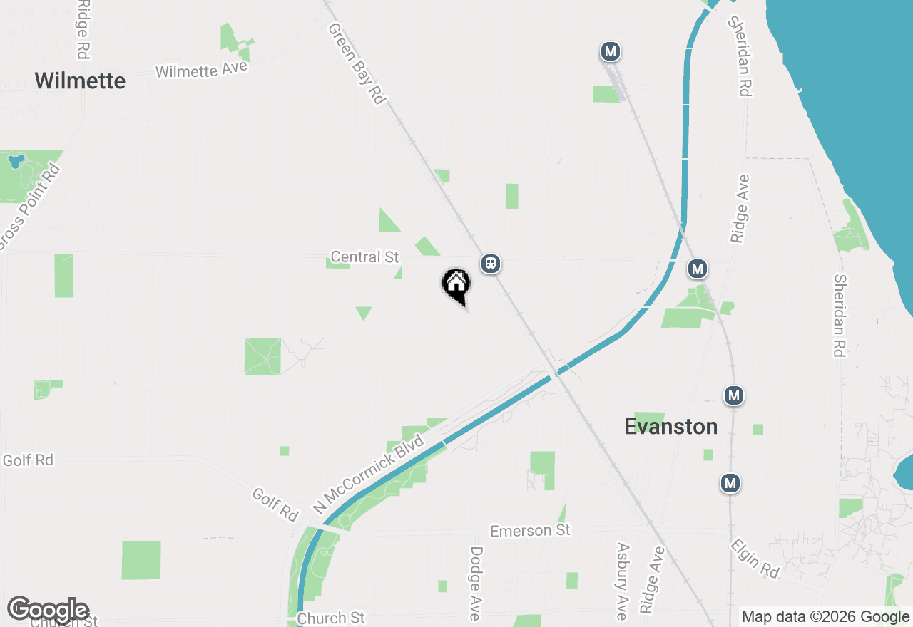 Map of 1920 Lincoln Street #3S, Evanston, IL 60201