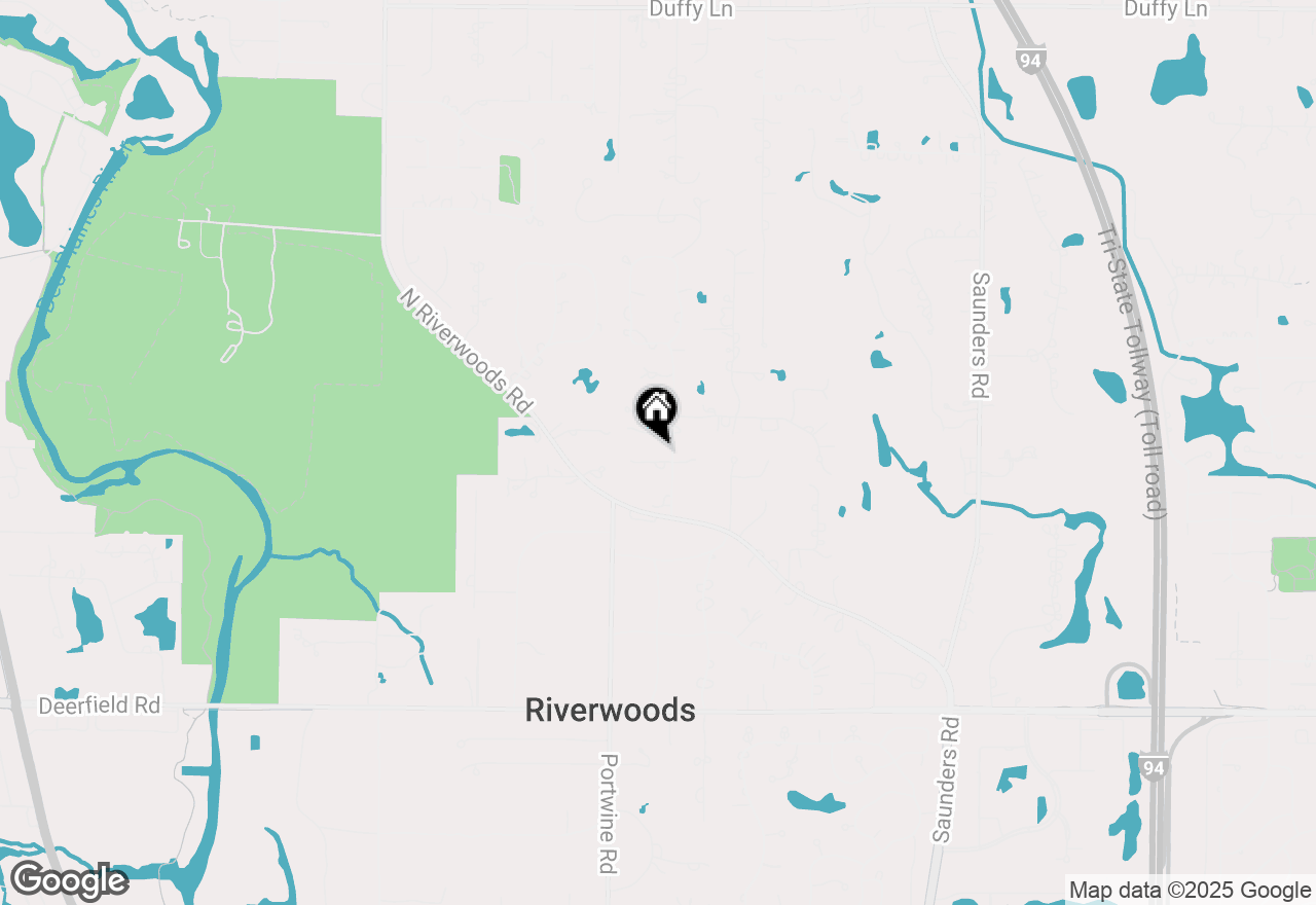 Map of 1316 Woodland Court W, Riverwoods, IL 60015