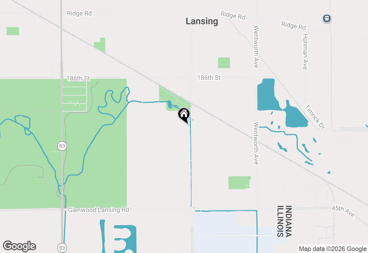 Map of 18864 Greenbay Avenue, Lansing, IL 60438