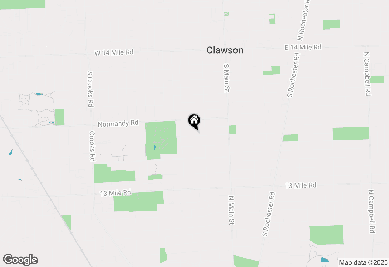 Map of 436 W Sunnybrook Drive, Royal Oak, MI 48073