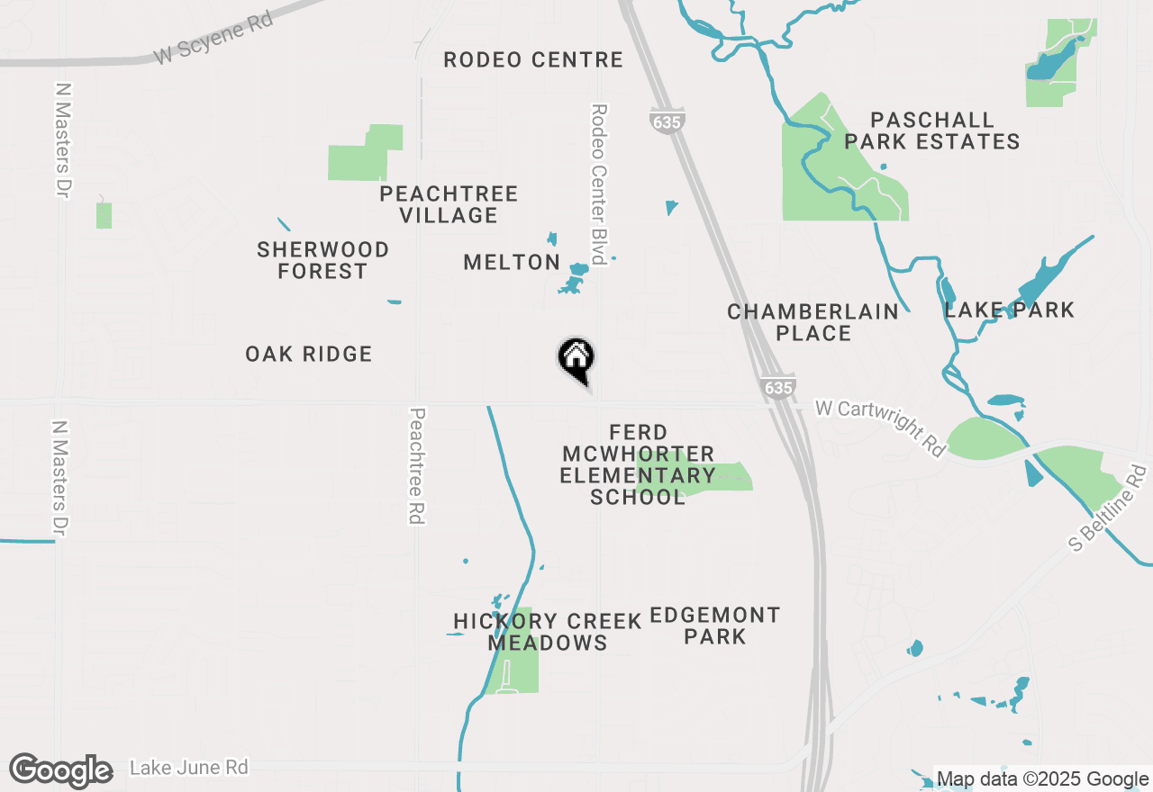 Map of 1723 W Bruton Road, Mesquite, TX 75149