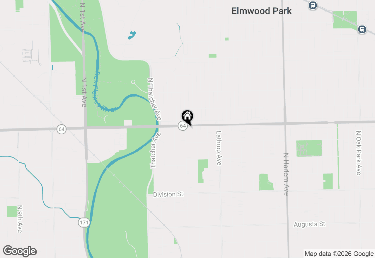 Map of 1539 Park Avenue #2N, River Forest, IL 60305