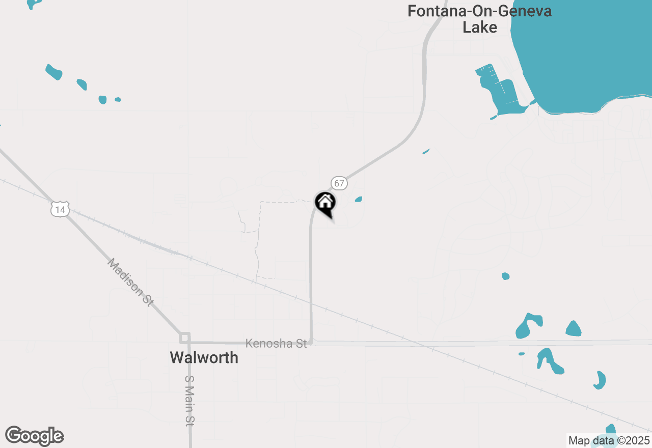 Map of 33 Abbey Villa Cir #33F, Fontana, WI 53125