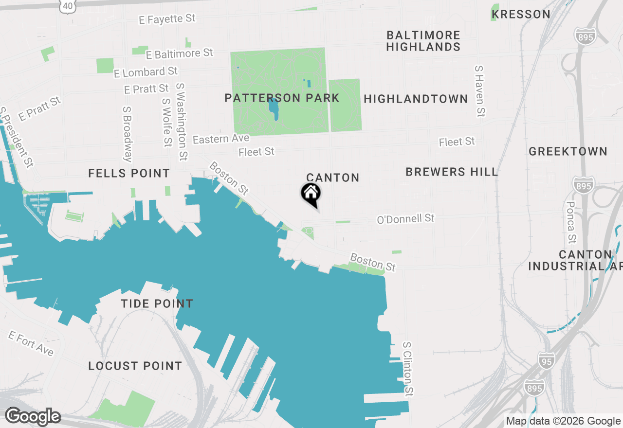 Map of 1006 S Belnord Avenue, Baltimore, MD 21224