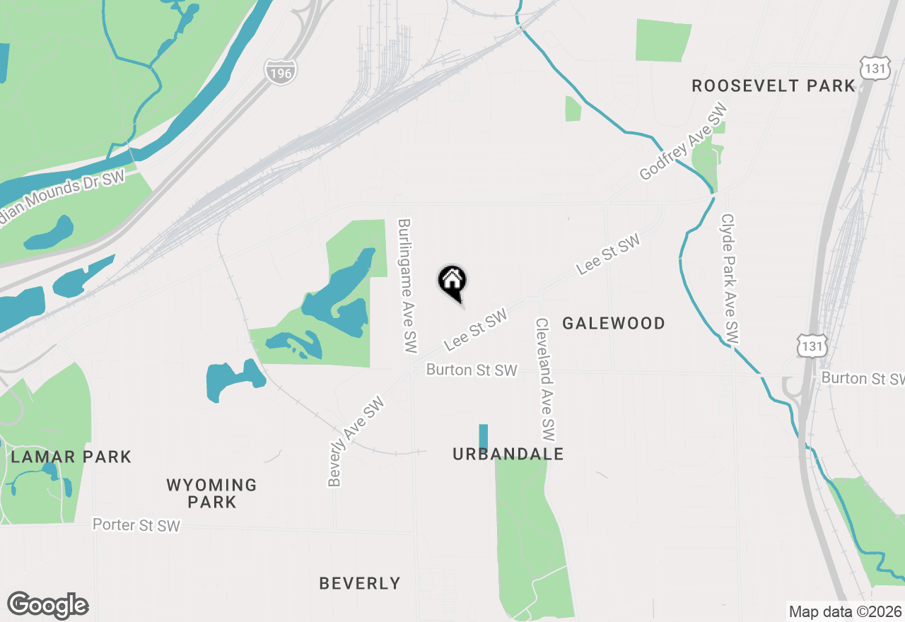 Map of 1841 Federal Avenue Sw, Grand Rapids, MI 49509