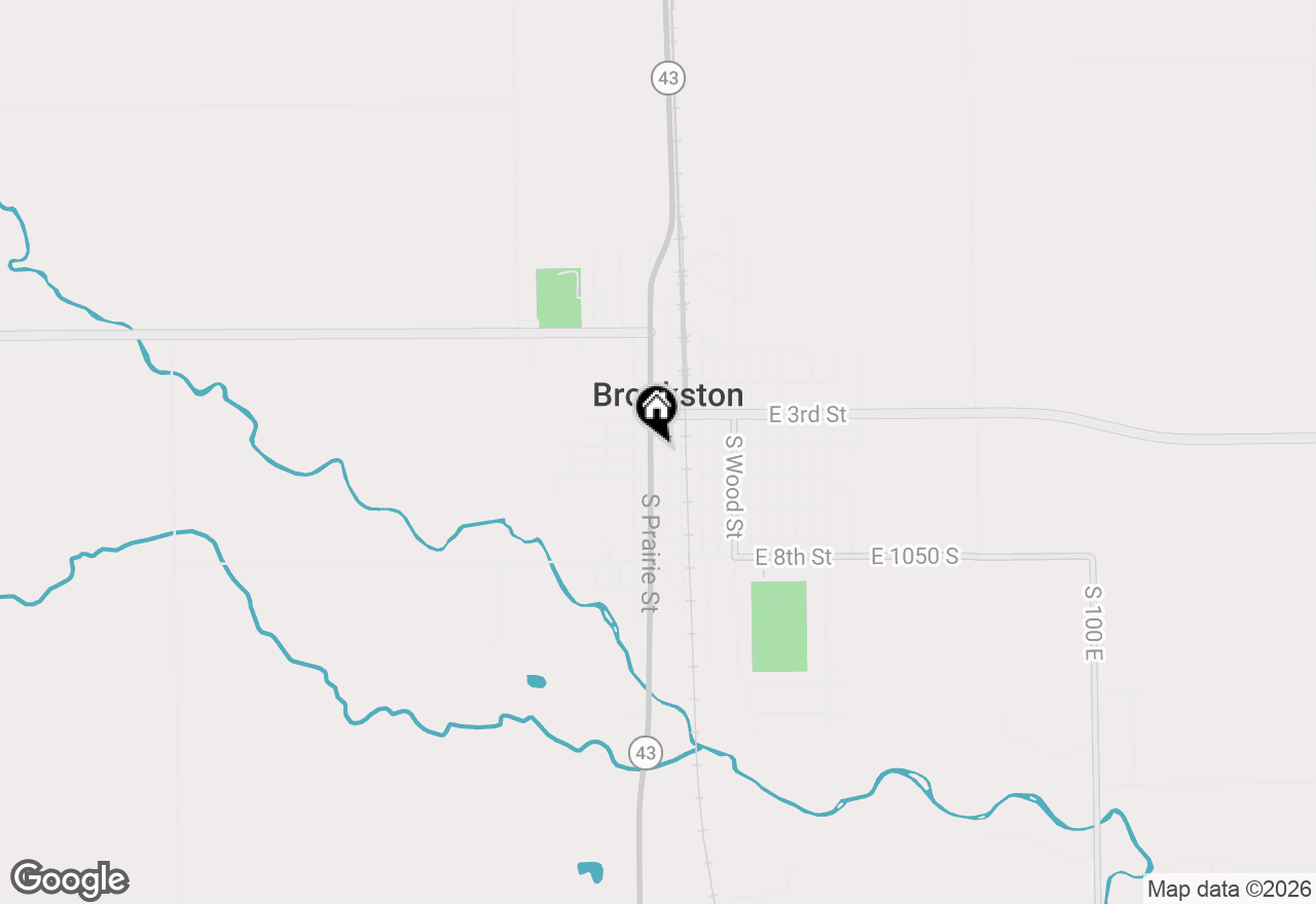 Map of 400 S Prairie Street, Brookston, IN 47923