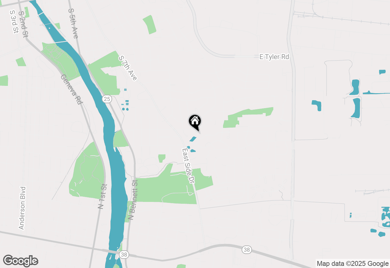 Map of 1821 Moore Court, St. Charles, IL 60174