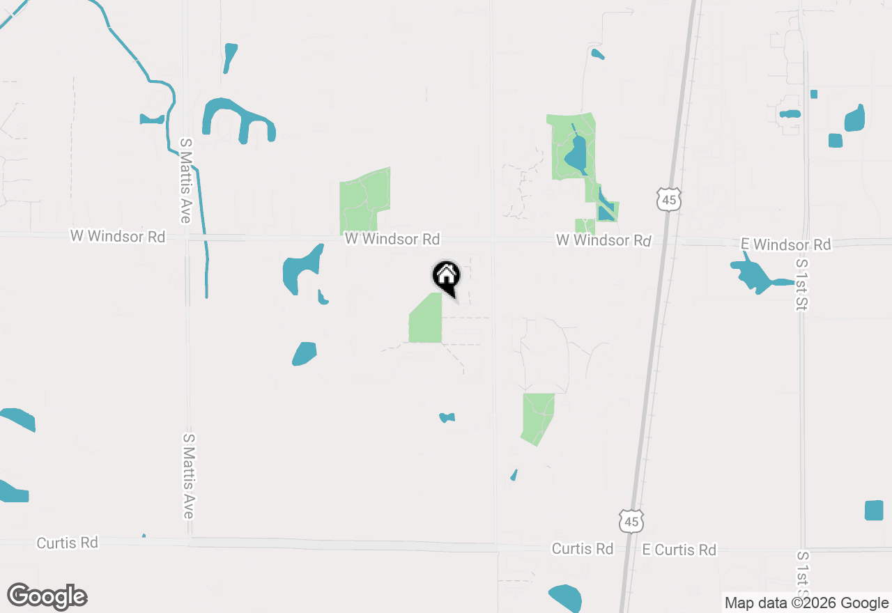 Map of 2613 S Nottingham Court, Champaign, IL 61821